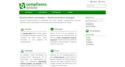 Desktop Screenshot of complianceonline.de