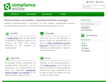 Tablet Screenshot of complianceonline.de